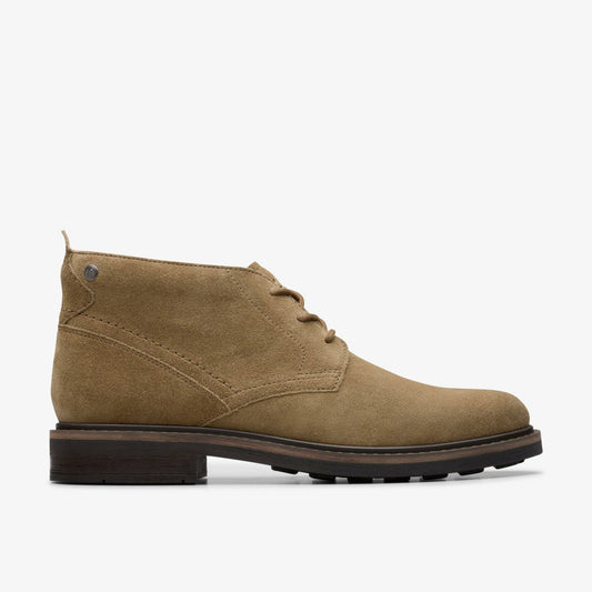 Newford Mid Dark Sand Suede | Clarks outlet - Men