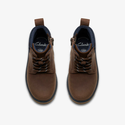 Lorcam Trail Kid Dark Brown | Clarks online - Kids