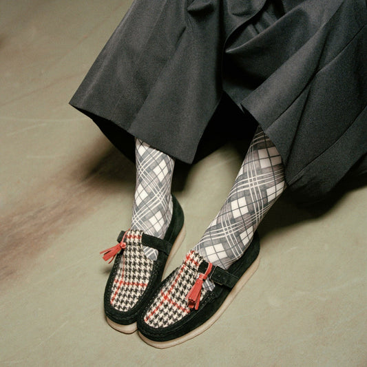 Wallabee T Bar Black Tweed Combination | Clarks outlet - Women