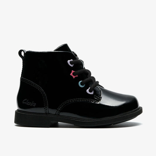 Oaklyn Charm Toddler Black Patent | Clarks for sale - Kids