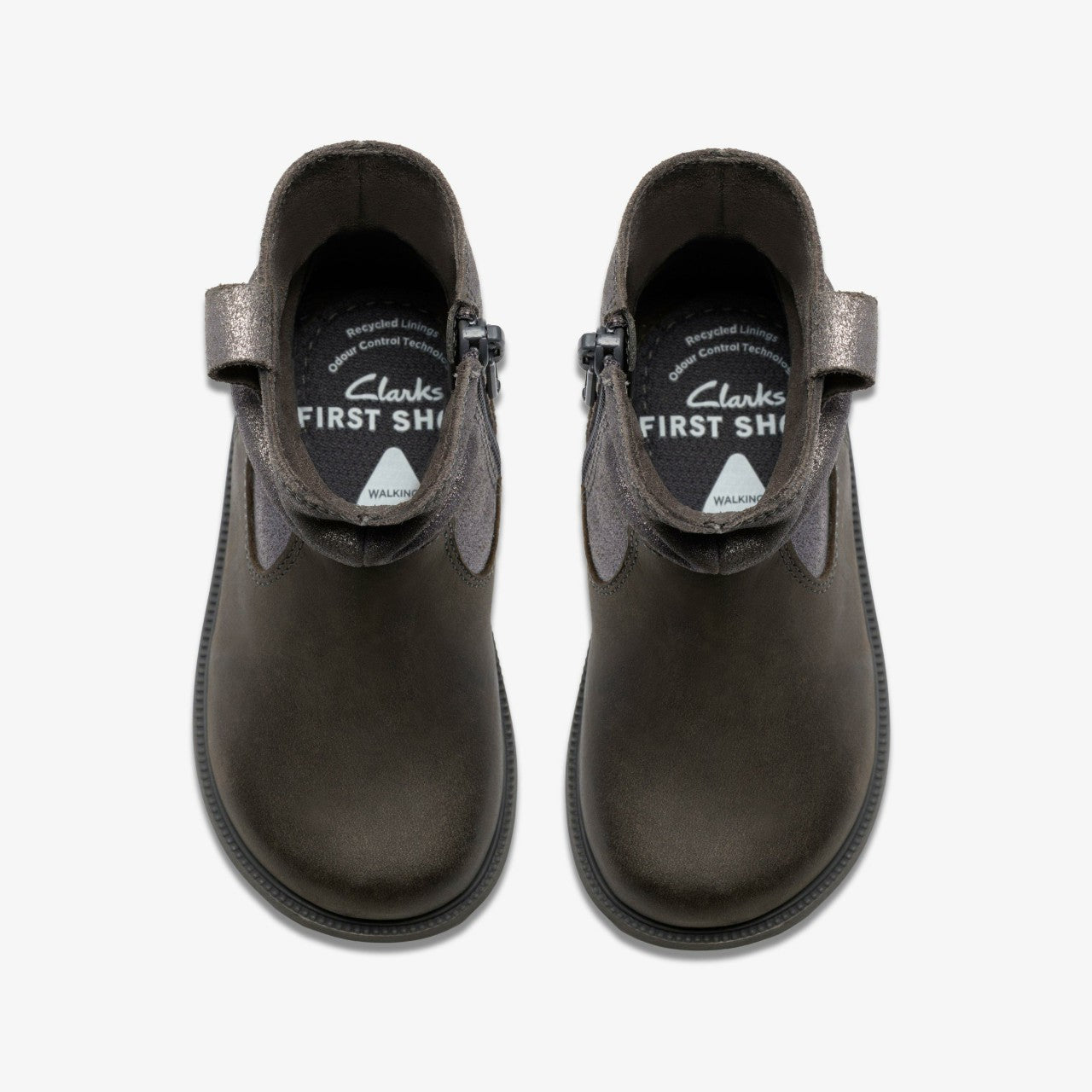 Oaklyn Top Toddler Pewter Suede | Clarks outlet - Kids
