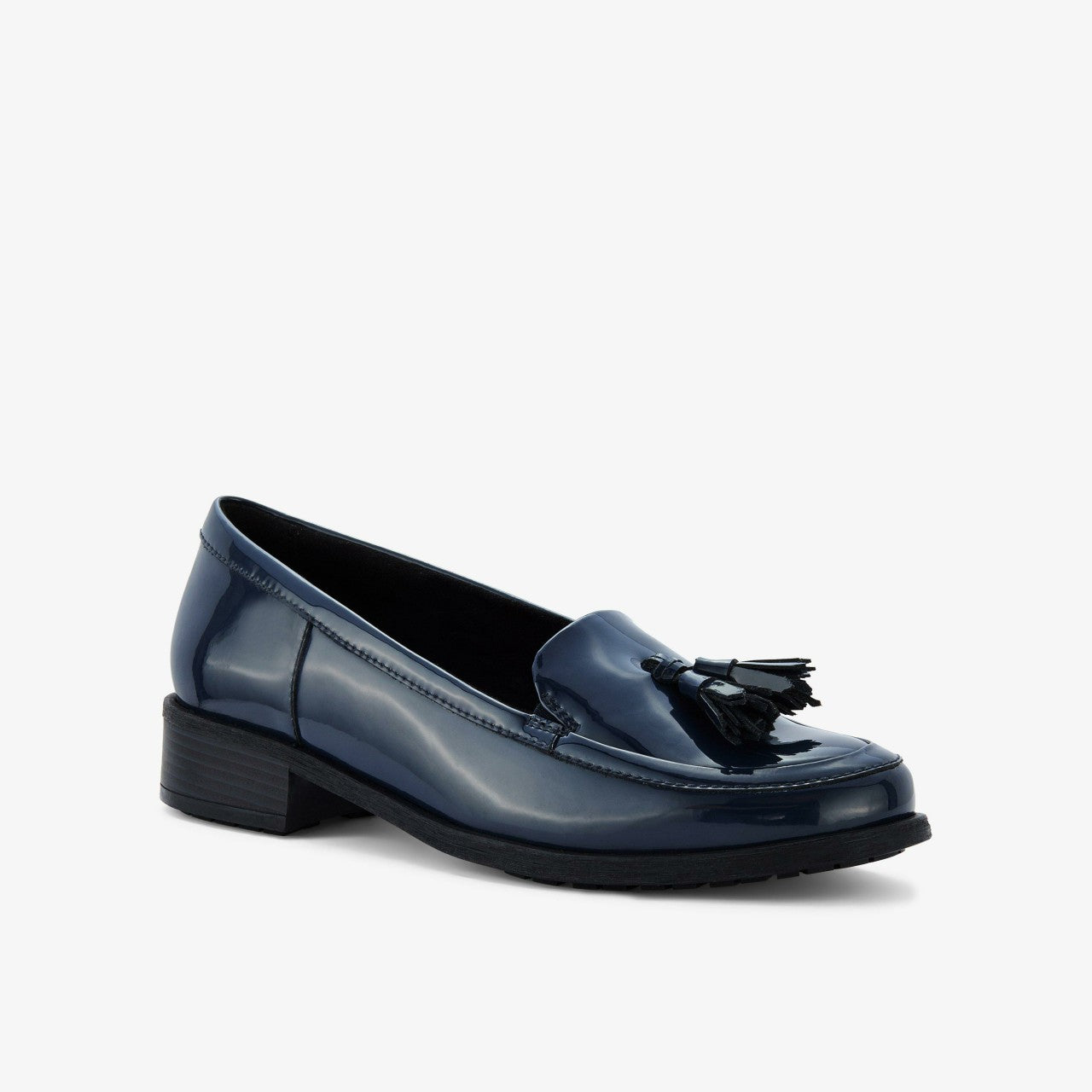 Havisham Edge Loafer Navy Patent | Clarks on Sale - Women
