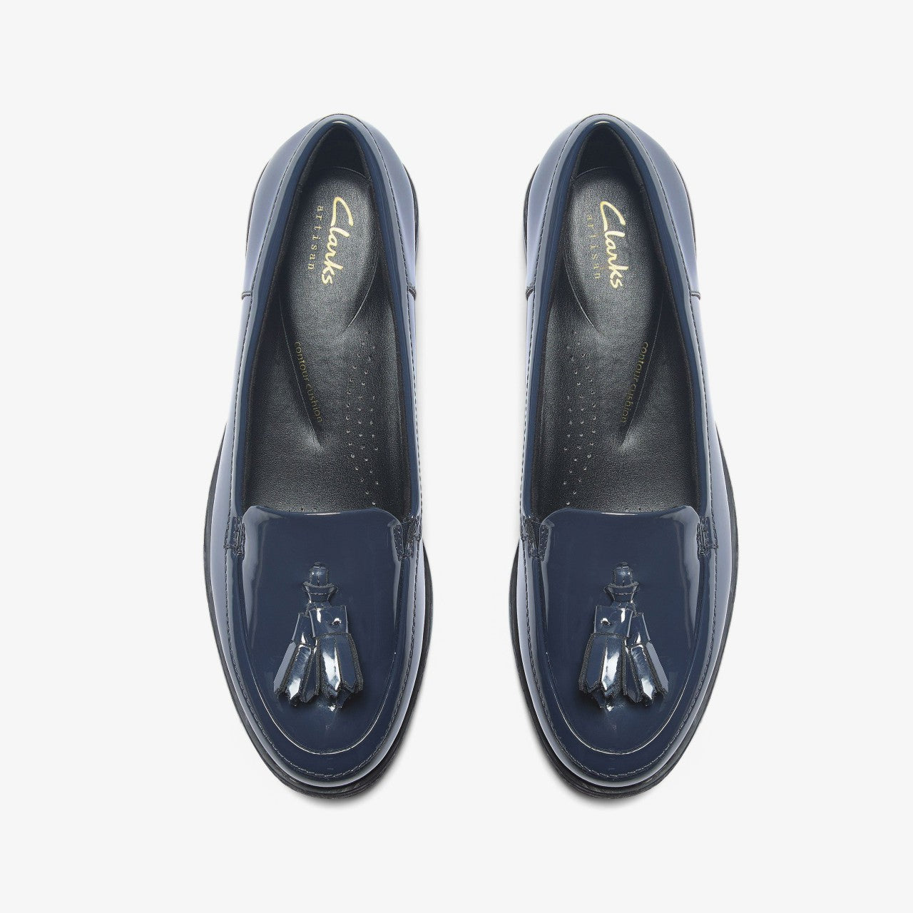 Havisham Edge Loafer Navy Patent | Clarks on Sale - Women