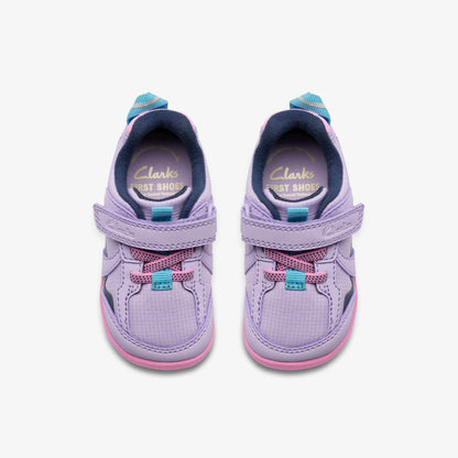 Roamer Hero Toddler Lilac Combination | Clarks Sale - Kids