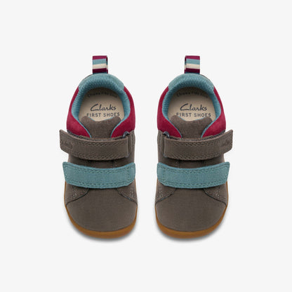 Roamer Pop Toddler Grey | Clarks discount - Kids