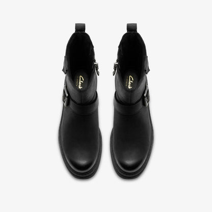 Orinoco 3 Bay Black Leather | Clarks discount - Women