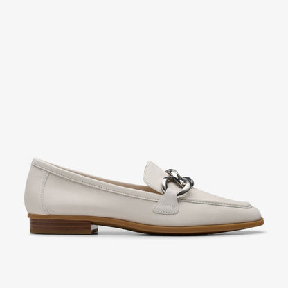 Sarafyna Iris Off White Leather | Clarks outlet - Women