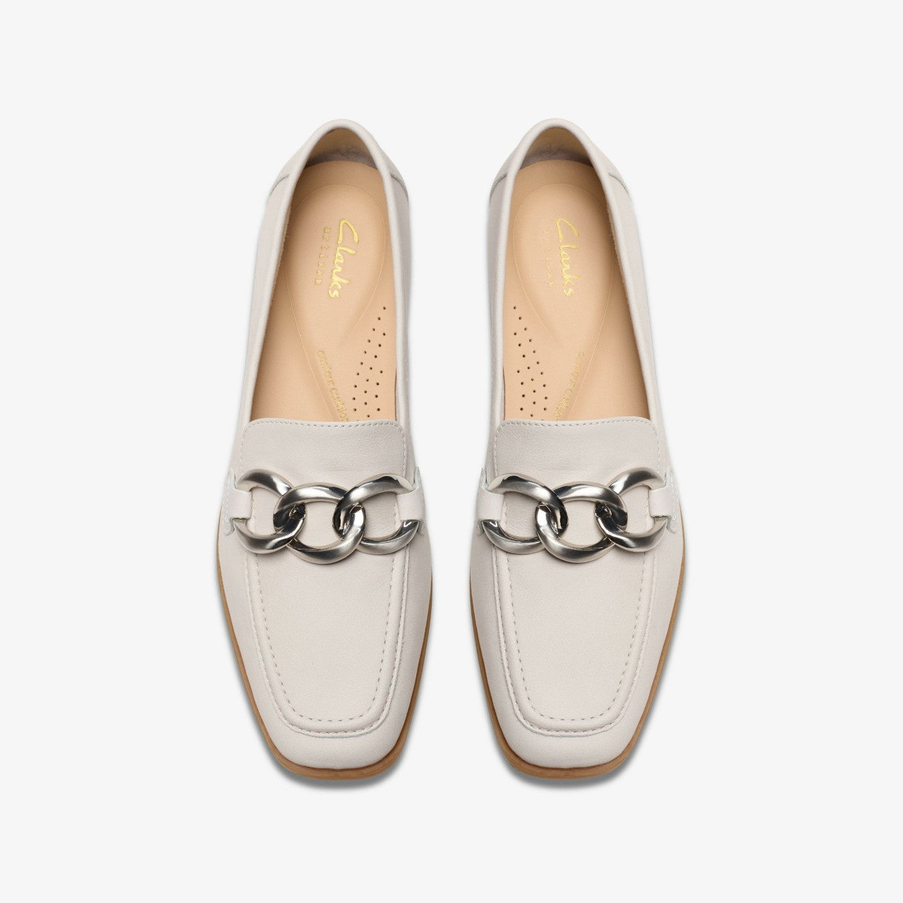 Sarafyna Iris Off White Leather | Clarks outlet - Women