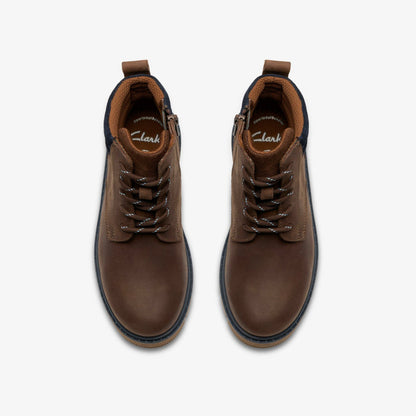 Lorcam Trail Older Dark Brown | Clarks for sale - Kids