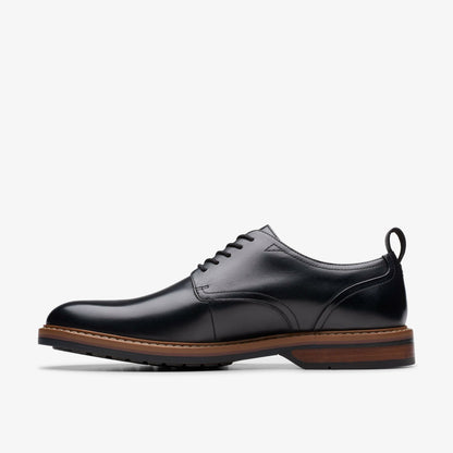 Aldwin Lace Black Leather | Clarks for sale - Men