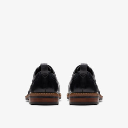 Aldwin Lace Black Leather | Clarks for sale - Men