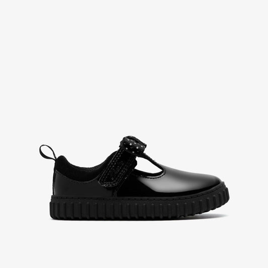 Cove Bow Toddler Black Patent | Clarks outlet - Kids