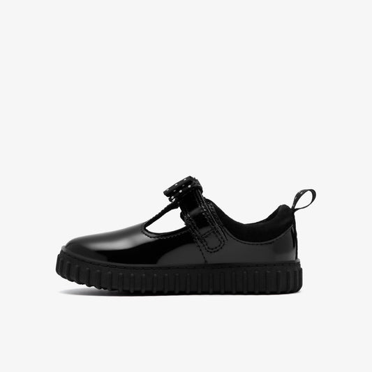 Cove Bow Toddler Black Patent | Clarks outlet - Kids