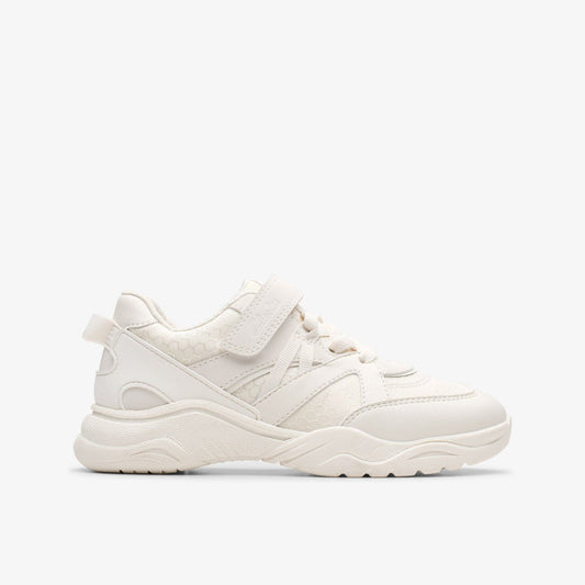 Feather Pace Kid White | Clarks discount - Kids