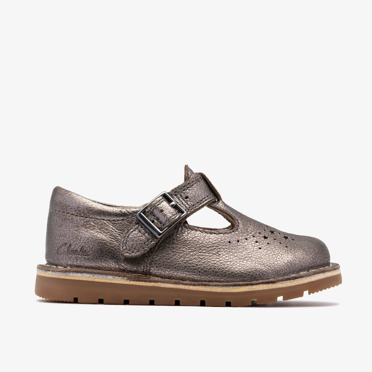 Joyful Skip Toddler Pewter | Clarks on Sale - Kids