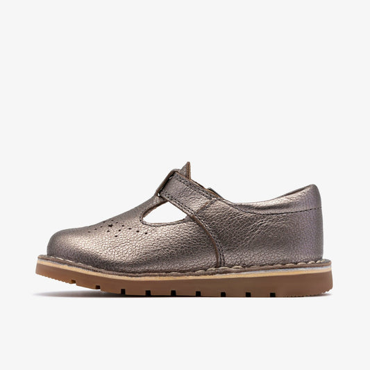 Joyful Skip Toddler Pewter | Clarks on Sale - Kids