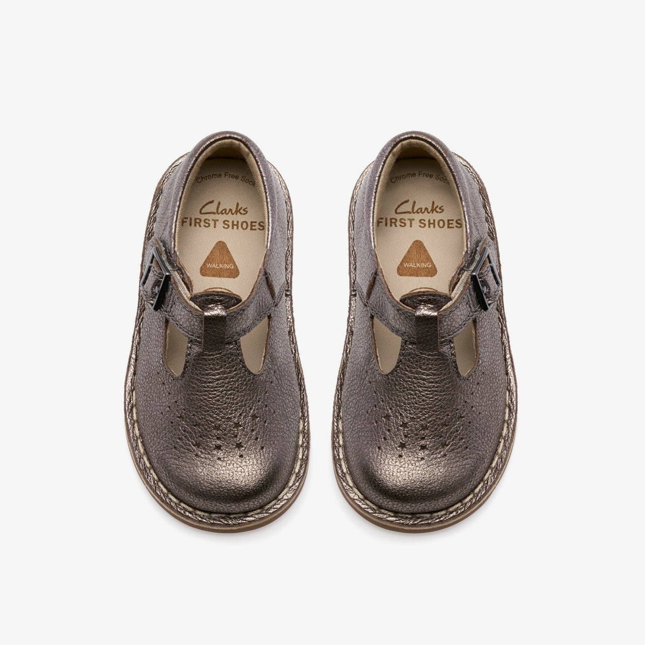 Joyful Skip Toddler Pewter | Clarks on Sale - Kids