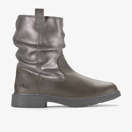 Oaklyn Top Kid Pewter Suede | Clarks discount - Kids