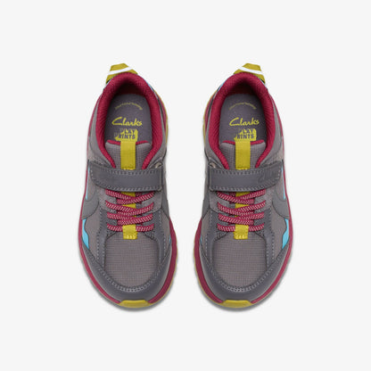 Selva Hero Kid Dark Grey Combination | Clarks outlet - Kids