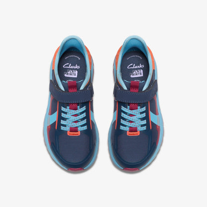 Selva Lane Kid Navy Combination | Clarks discount - Kids