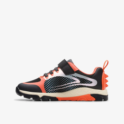 Steggy 2 Fly Kid Black / Orange | Clarks for sale - Kids