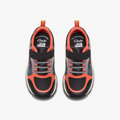 Steggy 2 Fly Kid Black / Orange | Clarks for sale - Kids
