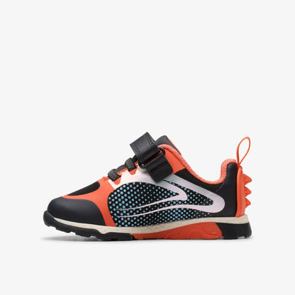 Steggy 2 Fly Toddler Black / Orange | Clarks outlet - Kids