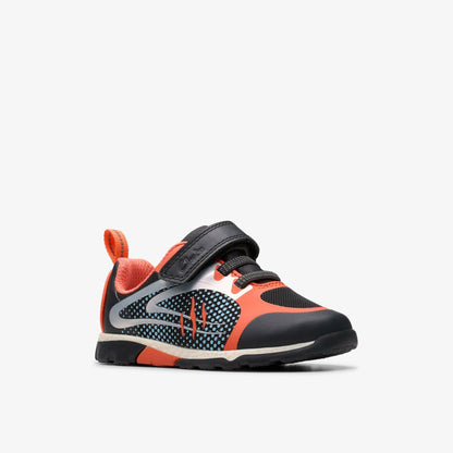 Steggy 2 Fly Toddler Black / Orange | Clarks outlet - Kids