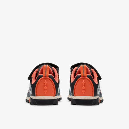 Steggy 2 Fly Toddler Black / Orange | Clarks outlet - Kids