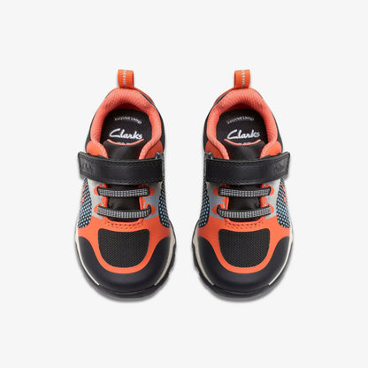 Steggy 2 Fly Toddler Black / Orange | Clarks outlet - Kids