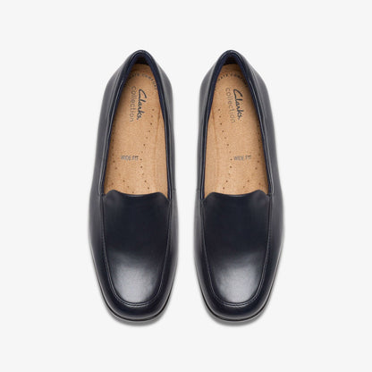 Georgia Loafer Navy Leather | Clarks for sale - Women