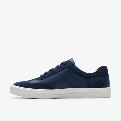 Makea Court Navy Leather | Clarks on Sale - Women