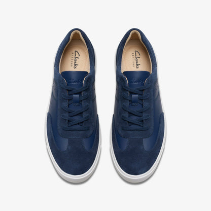 Makea Court Navy Leather | Clarks on Sale - Women