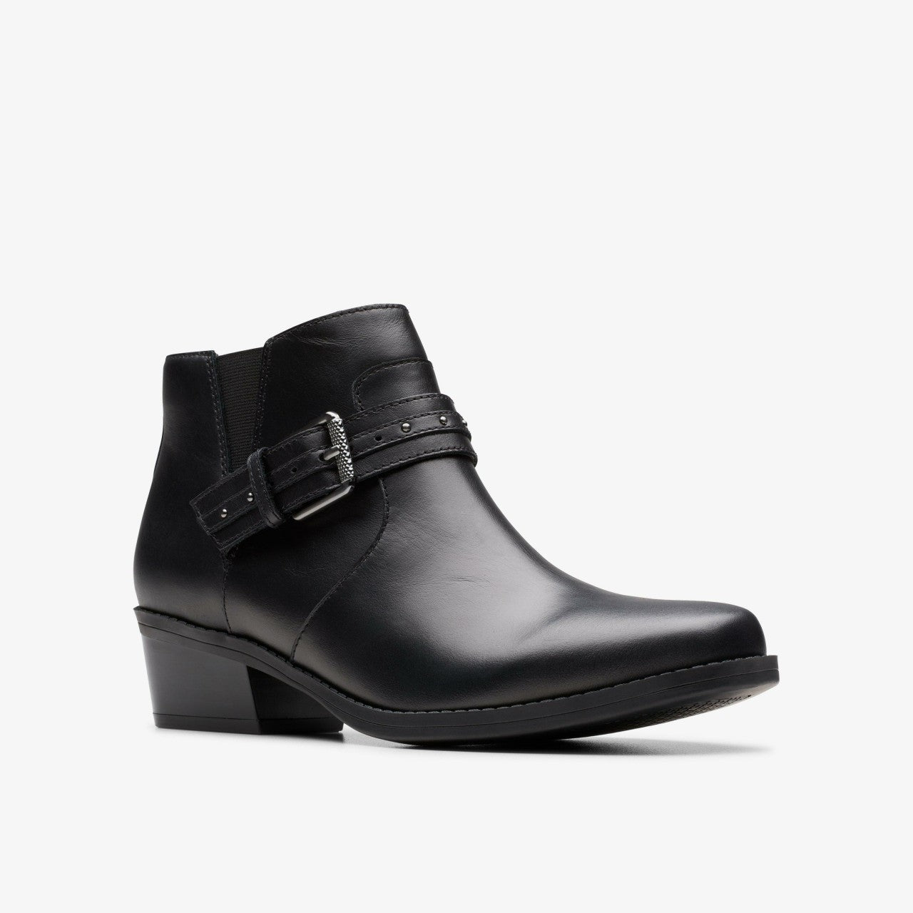 Danyelle Wish Black Leather | Clarks outlet - Women