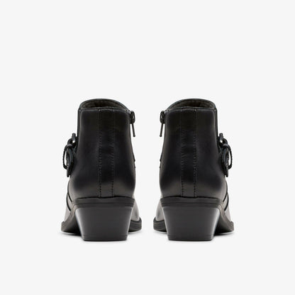 Danyelle Wish Black Leather | Clarks outlet - Women