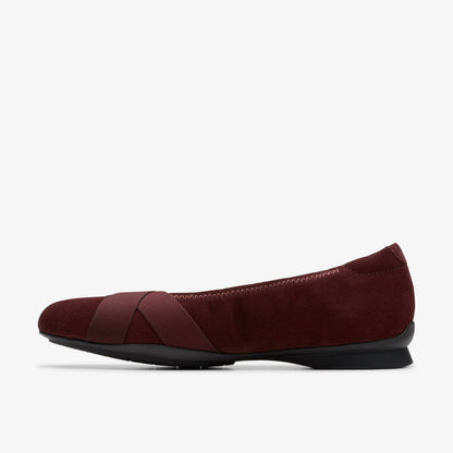 Jazmynn Gem Merlot Suede | Clarks outlet - Women
