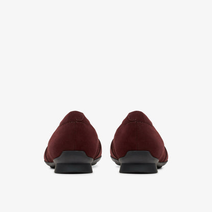 Jazmynn Gem Merlot Suede | Clarks outlet - Women