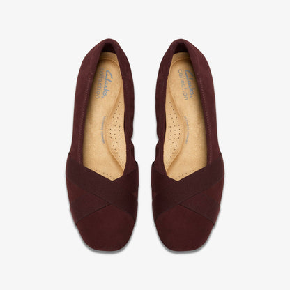 Jazmynn Gem Merlot Suede | Clarks outlet - Women