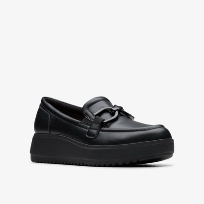 Zylah Top Black Leather | Clarks online - Women