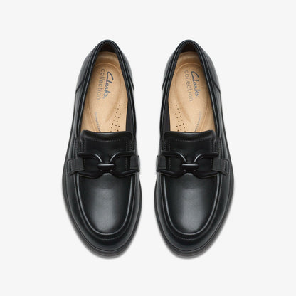 Zylah Top Black Leather | Clarks online - Women