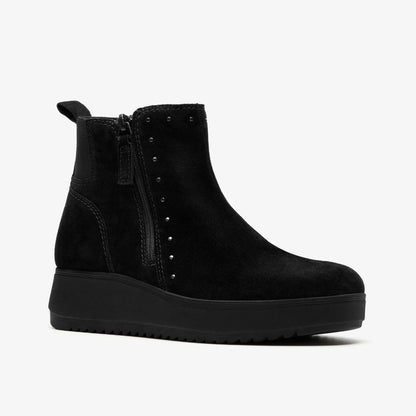 Zylah Willow Black Suede | Clarks on Sale - Women