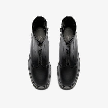 Lauryl Zip Black Leather | Clarks online - Women