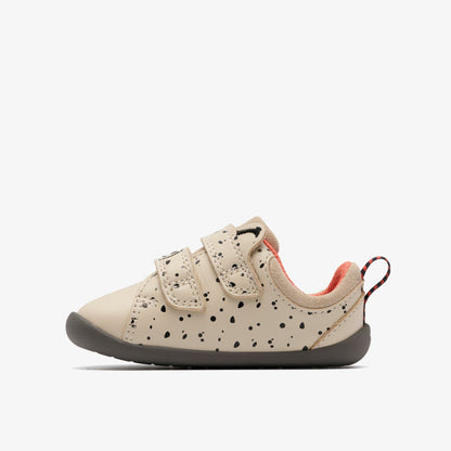 Roamer Wish Toddler Off White Print | Clarks on Sale - Kids