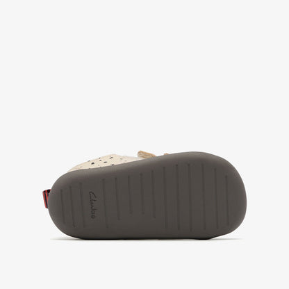 Roamer Wish Toddler Off White Print | Clarks on Sale - Kids
