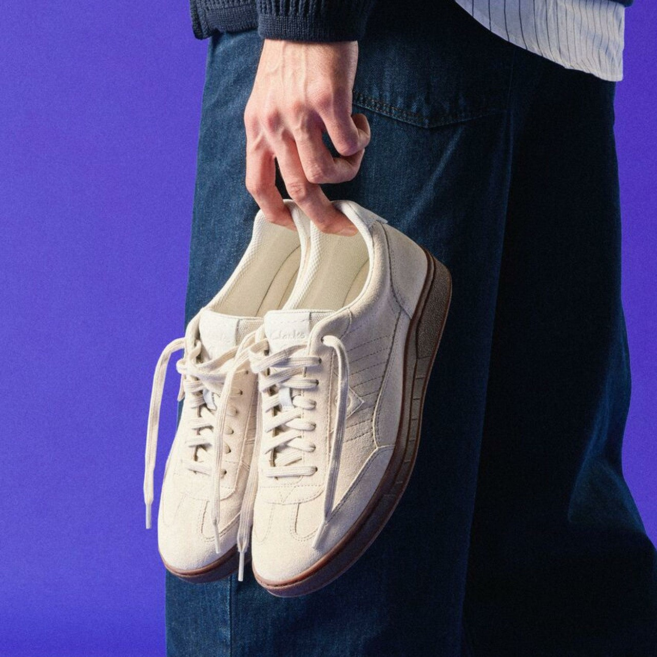 Craft Rally Ace Off White Suede | Clarks outlet - Men