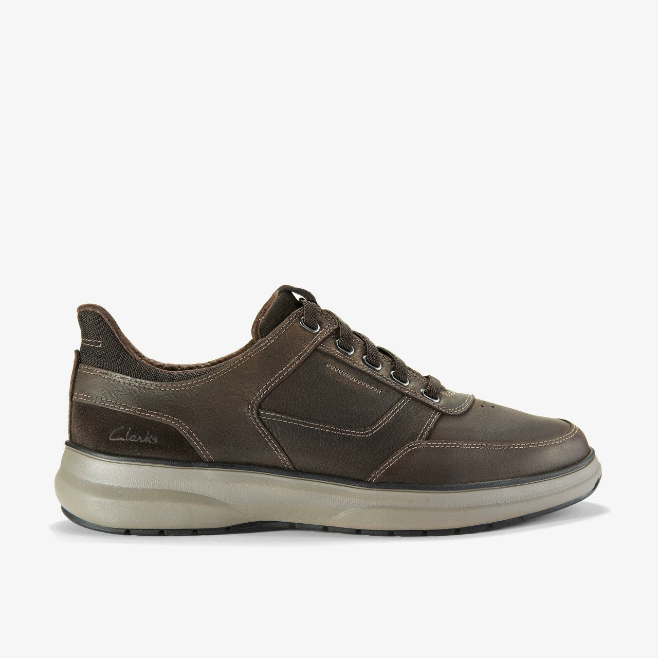 Mullan Easy Dark Brown Leather | Clarks online - Men