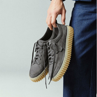 Torhill Lace Dark Grey Nubuck | Clarks outlet - Men