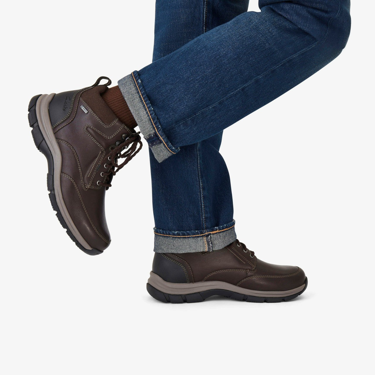 Spypath Hi GORE-TEX Dark Brown Leather | Clarks for sale - Men