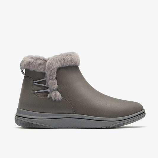 Brinkley Fur Dark Grey Combination | Clarks Sale - Women
