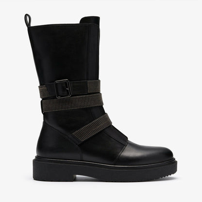 Muster Chain Black Leather | Clarks for sale - Women